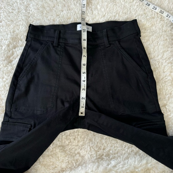 EVEREVE Larissa Cropped Cargo Pants Women's Size 25 Black #64843 Casual Stretch - Picture 8 of 13